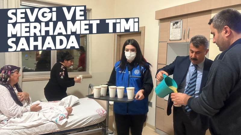 Sevgi ve merhamet timi sahada