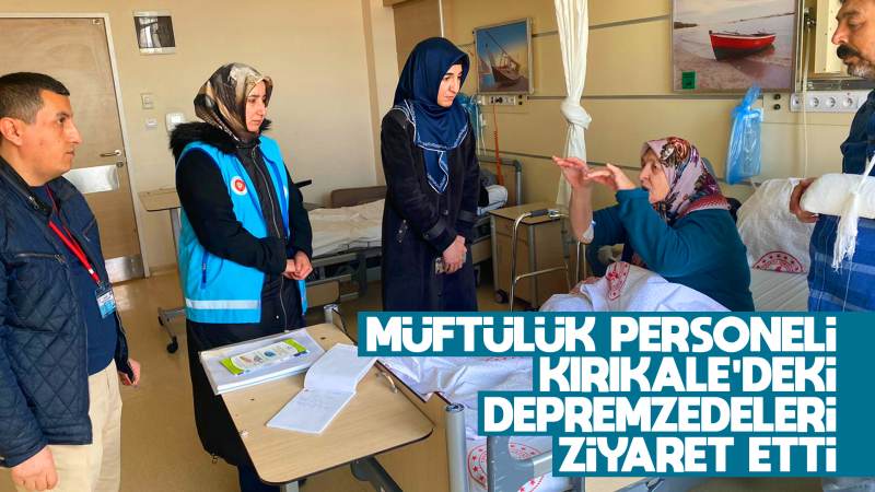 Müftülükten depremzede ziyareti