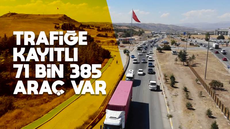 Kırıkkale’de trafiğe kayıtlı 71 bin 385 araç var 