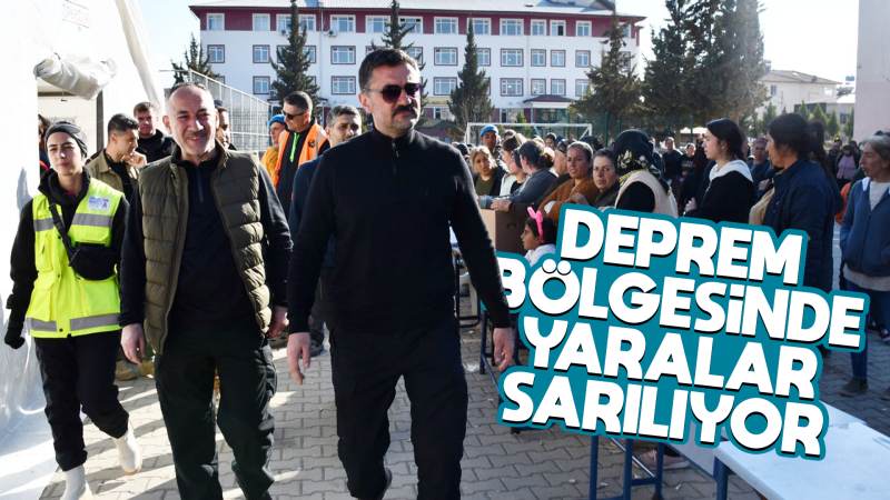 Deprem bölgesinde yaralar sarılıyor 