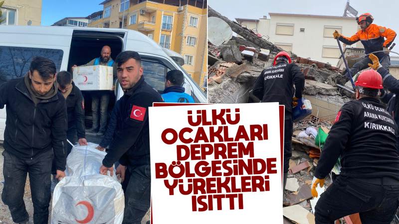 Ülkü Ocakları, deprem bölgesinde yürekleri ısıttı 