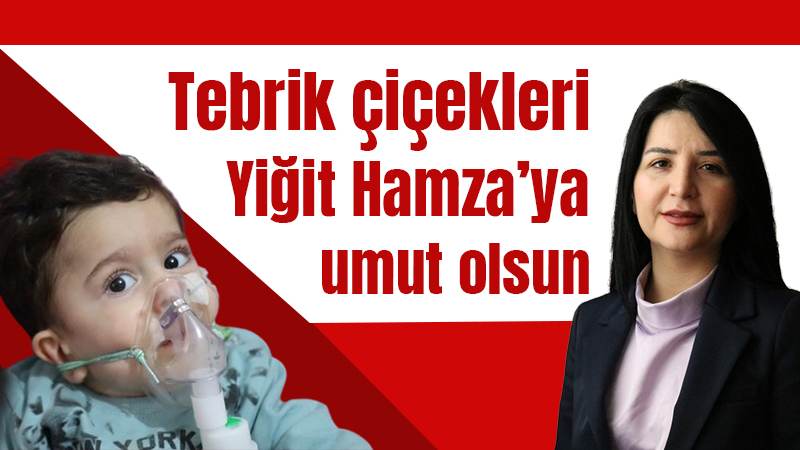 Tebrik çiçekleri Yiğit Hamza’ya umut olsun 