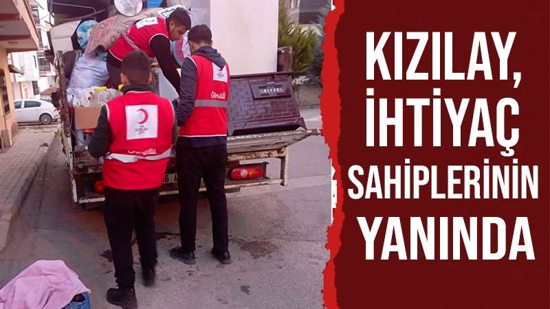 Kızılay, ihtiyaç sahiplerinin yanında 