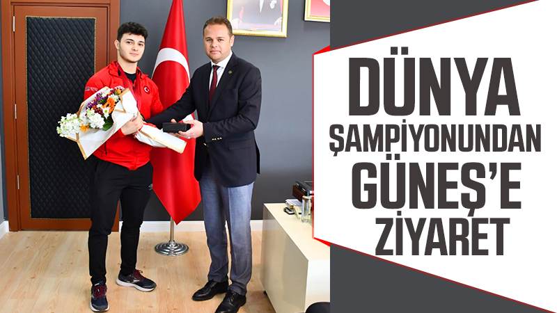 Dünya şampiyonundan Güneş’e ziyaret 