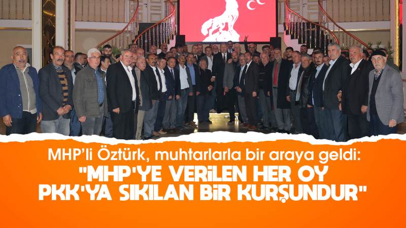 Balışeyhli muhtarlardan Öztürk’e destek 