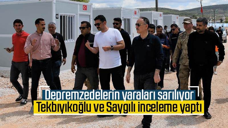 Depremzedelerin yaraları sarılıyor 