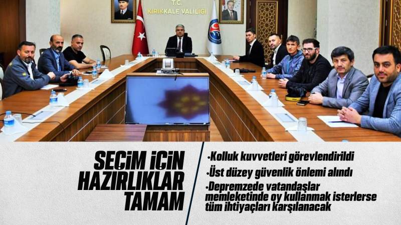 Özen, “Seçimler için bütün tedbirimizi aldık”