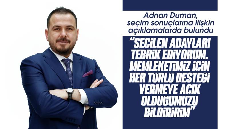 Duman, “Her türlü desteği vermeye hazırız”