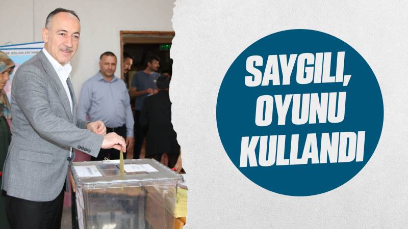 Saygılı, oyunu kullandı