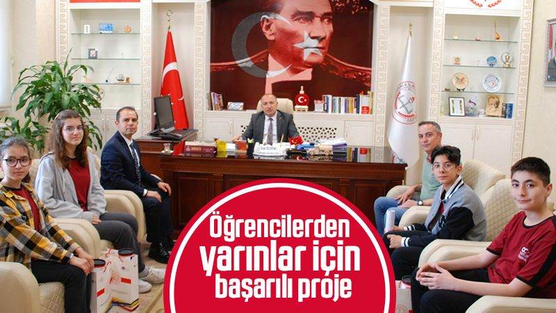 Öğrencilerden yarınlar için başarılı proje 