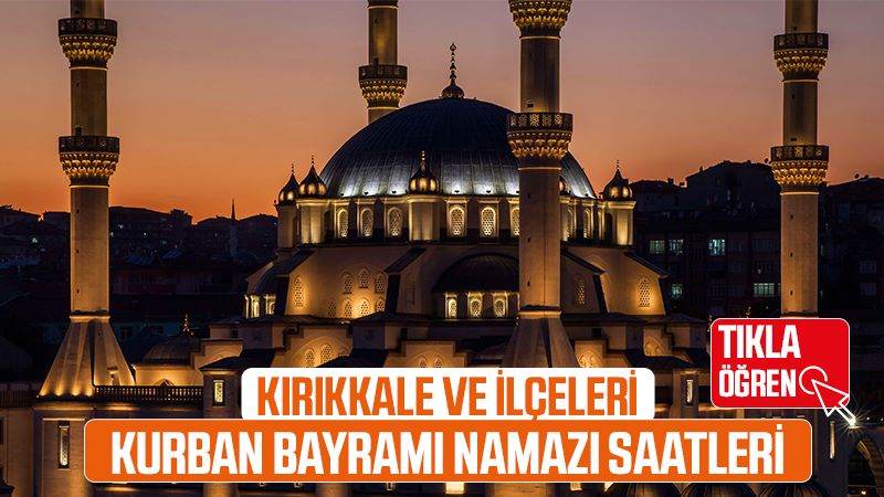 Kırıkkale ve ilçeleri namaz vakitleri 