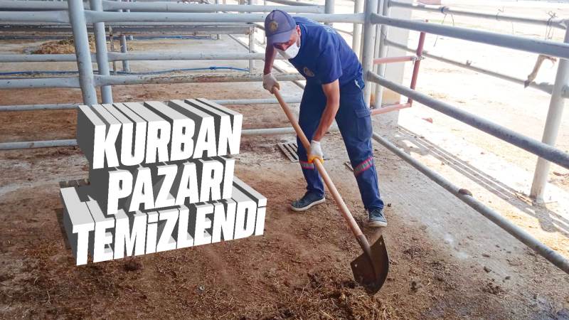 Kurban pazarı temizlendi 