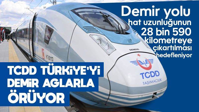 TCDD Türkiye'yi "demir ağlarla" örüyor