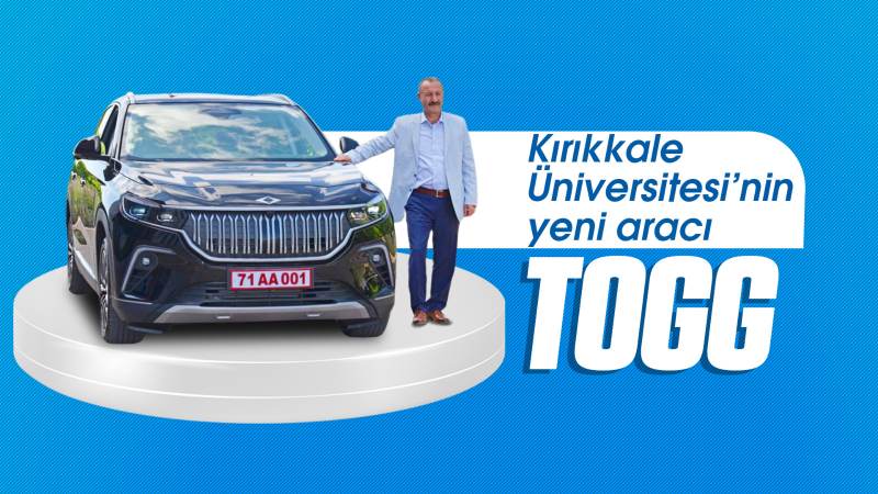 Kırıkkale Üniversitesi’nin yeni aracı TOGG 