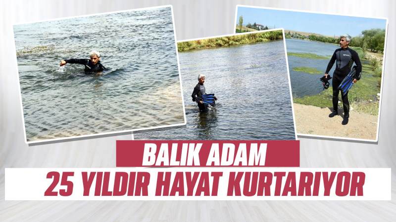 Balık adam, 25 yıldır hayat kurtarıyor 