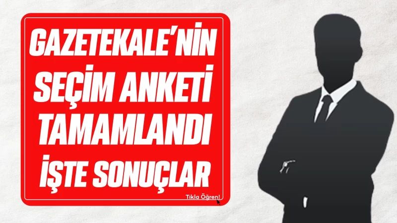 Gazetekale’nin seçim anketi sonuçlandı