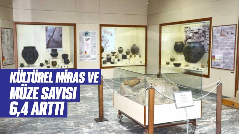 Kültürel miras ve müze sayısı yüzde 6,4 arttı