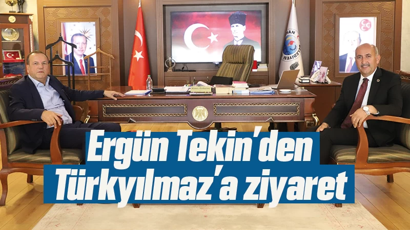 Ergün Tekin’den Yahşihan Belediye Başkanı Osman Türkyılmaz’a ziyaret 