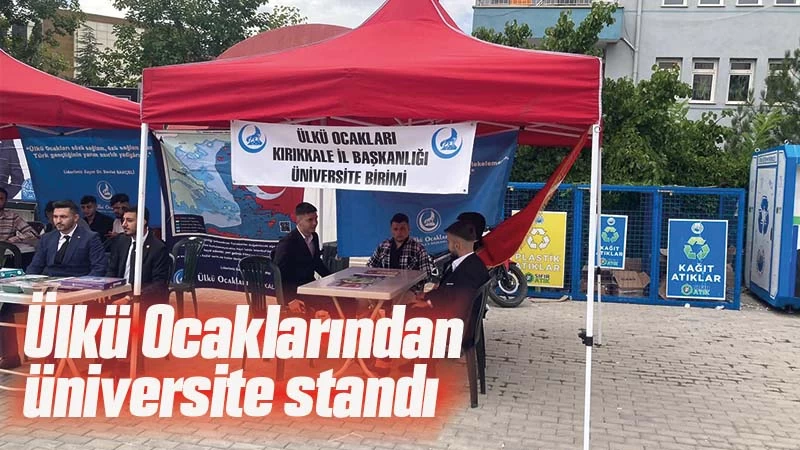 Ülkü Ocaklarından üniversite standı 