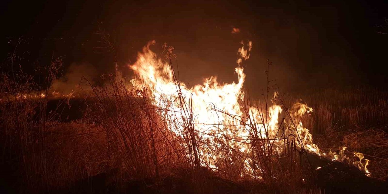 Çorum Alaca’da 6 ayrı noktada anız yangını