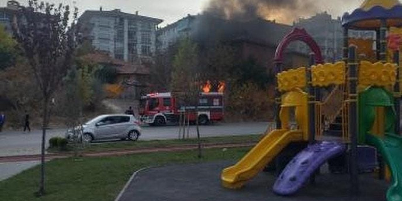 Ankara’da gecekondu yangını paniğe neden oldu