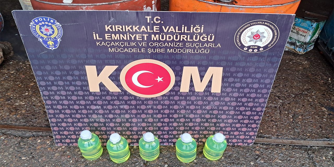 Kırıkkale'de 350 litre kaçak akaryakıt ele geçirildi!