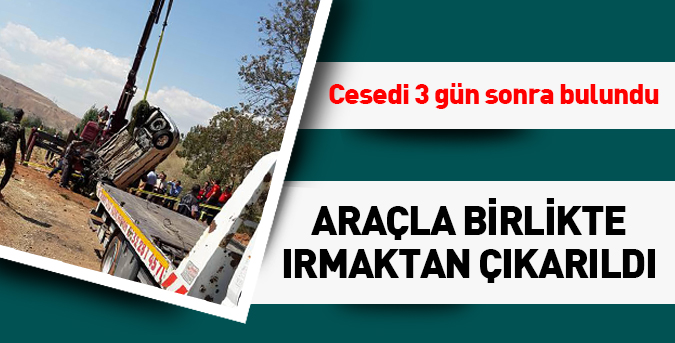 Araçla Birlikte Irmaktan Çıkarıldı