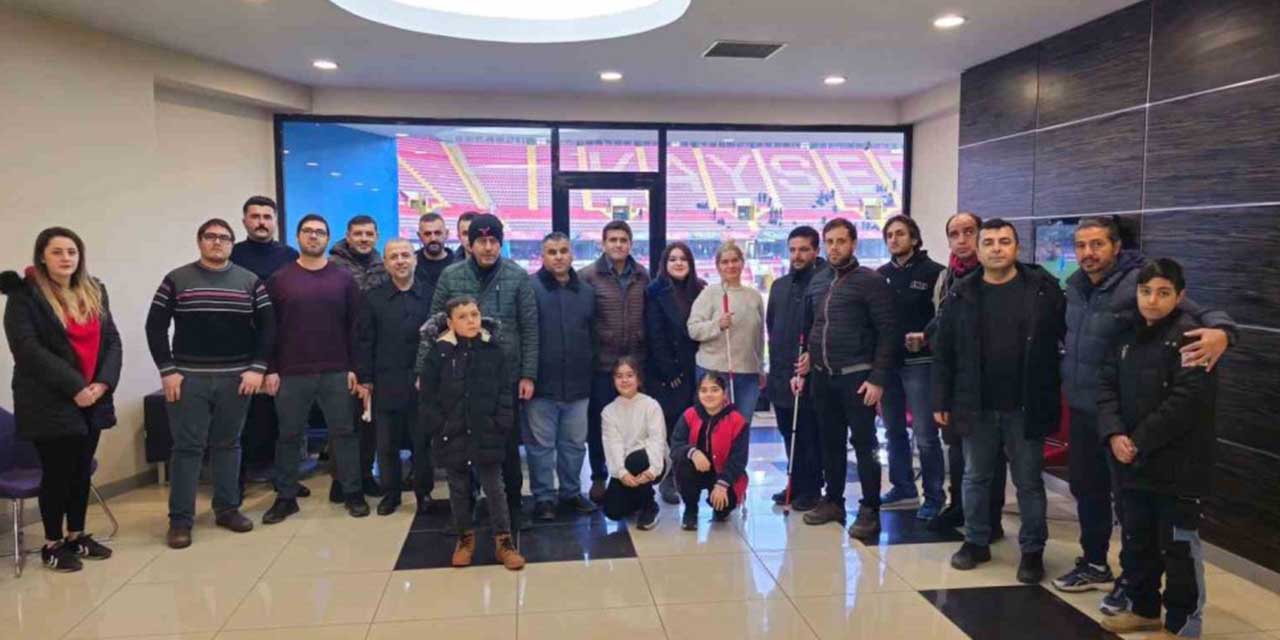 Ülkü Ocakları, Kayserispor maçını görme engellilerle birlikte izledi