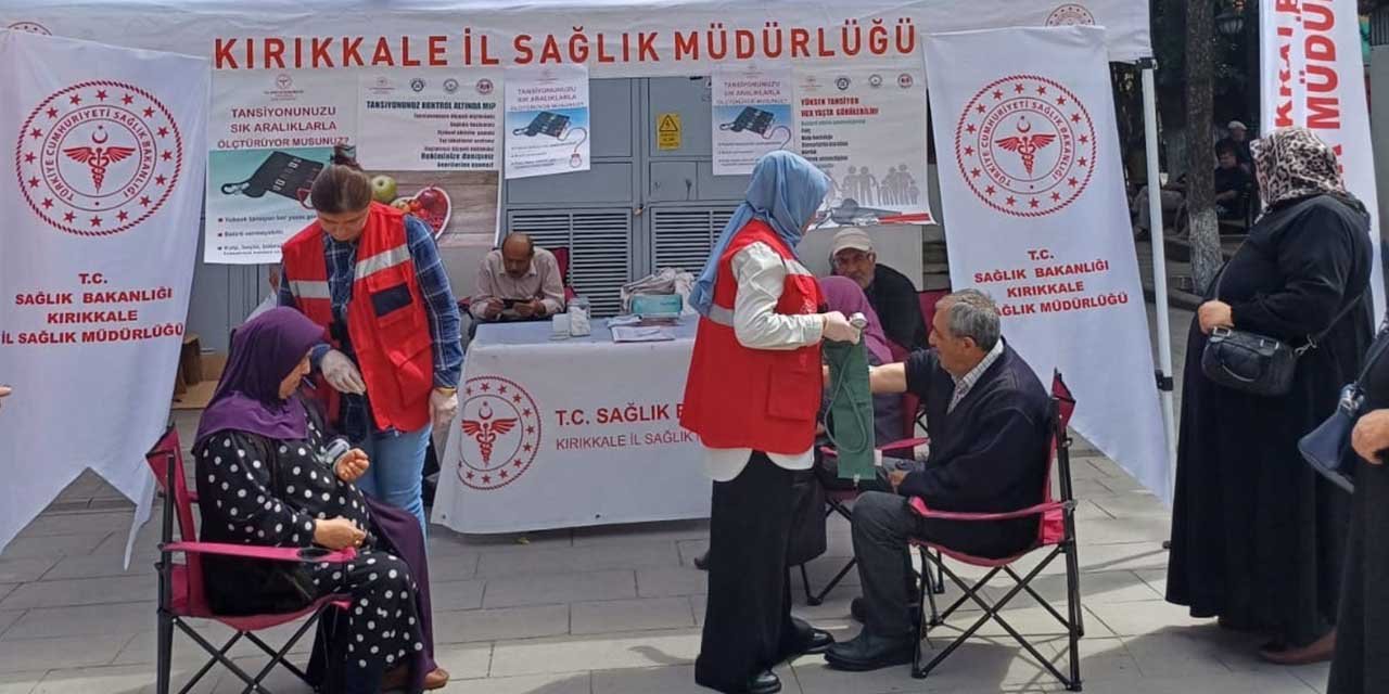 Vatandaşların tansiyonları ölçüldü