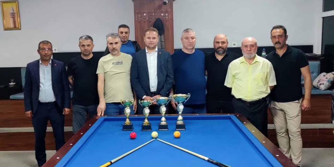 Bilardo turnuvası sona erdi