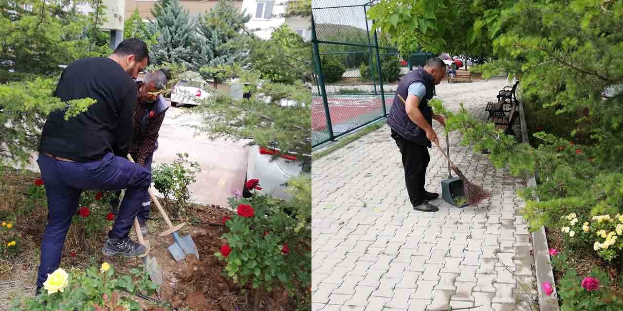 Yahşihan’da parkları güzelleşiyor