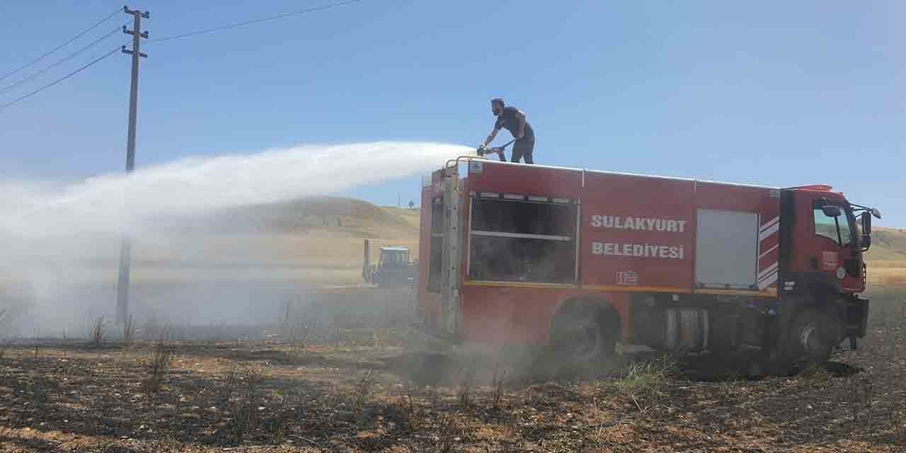 Sulakyurt’ta korkutan yangın!