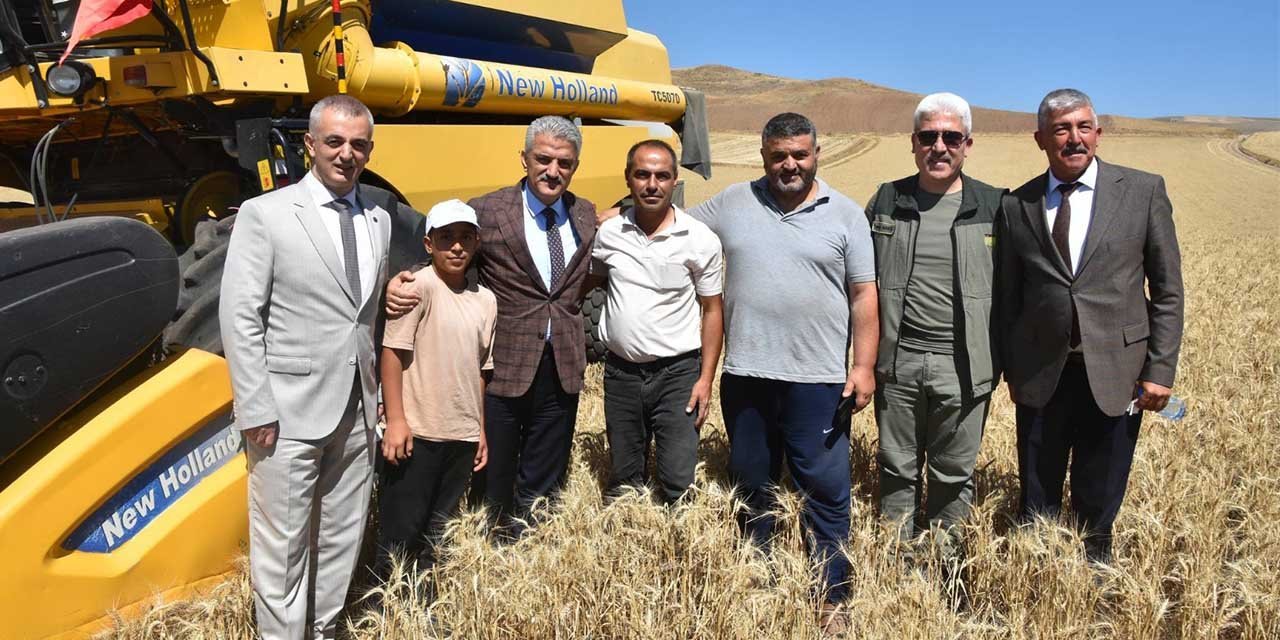 Kırıkkale'de çiftçilerin hasat mesaisi başladı