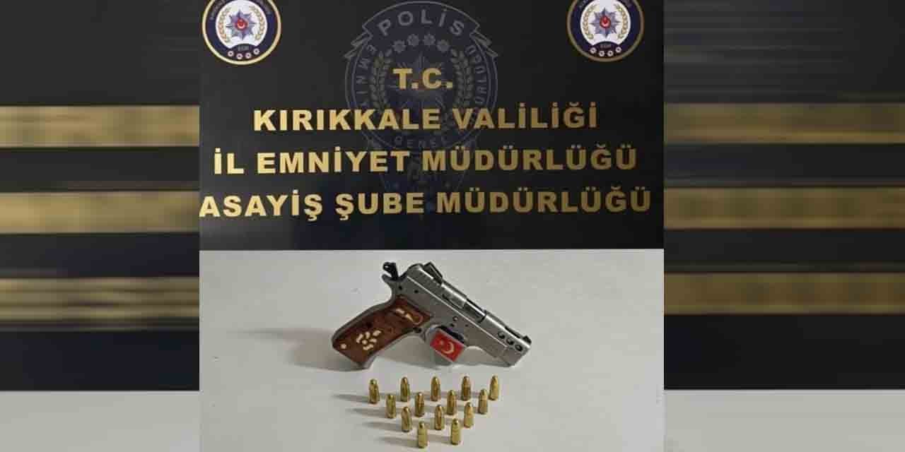 Polislerin devriyesinde tabanca ele geçirildi