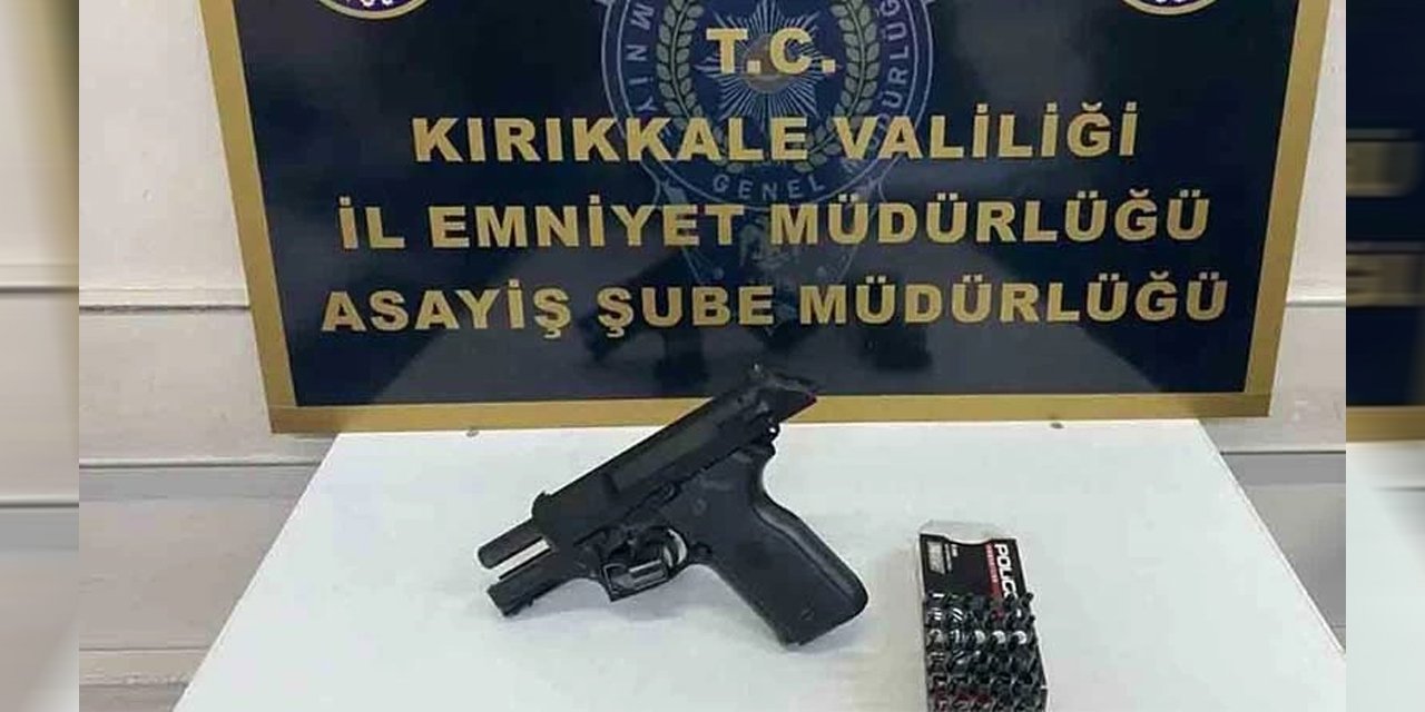 Kırıkkale’de ruhsatsız tabanca ele geçirildi