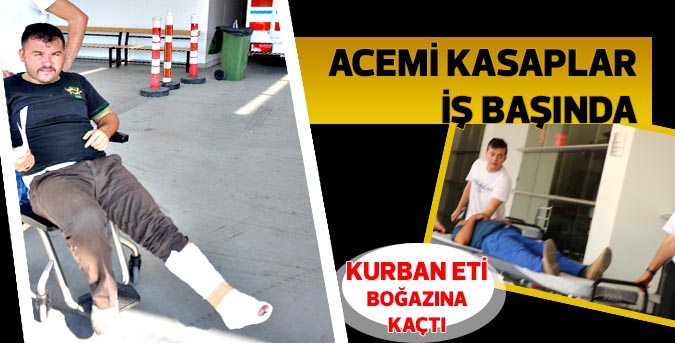 Acemi kasaplar iş başında