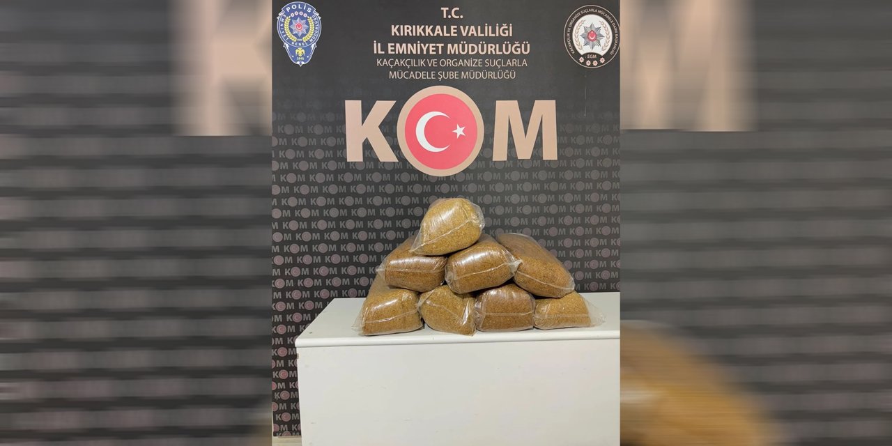 Kırıkkale’de makaron ve tütün ele geçirildi