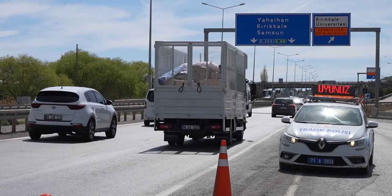 Kırıkkale’de 117 araç trafikten men edildi