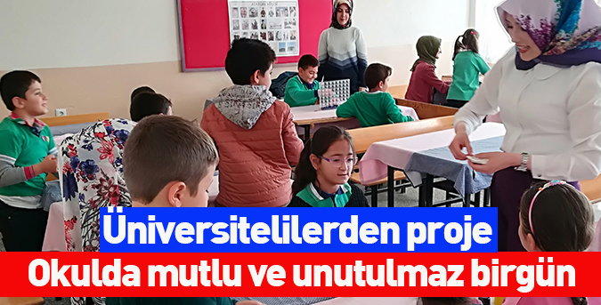 Okulda mutlu ve unutulmaz birgün