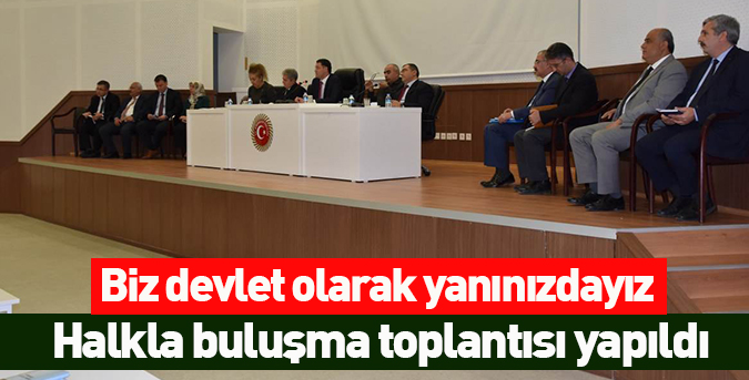 Devlet olarak yanınızdayız