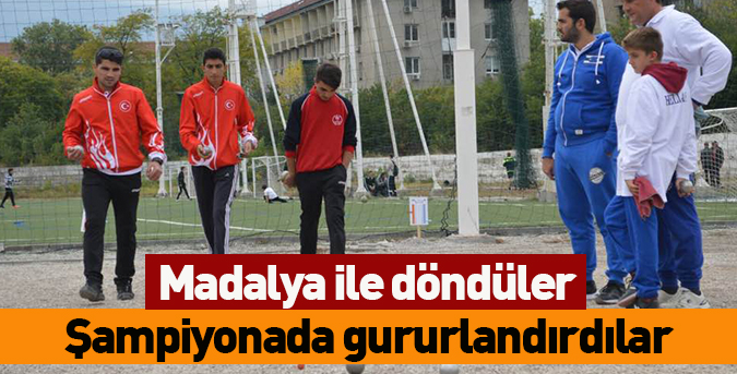 Şampiyonada gururlandırdılar