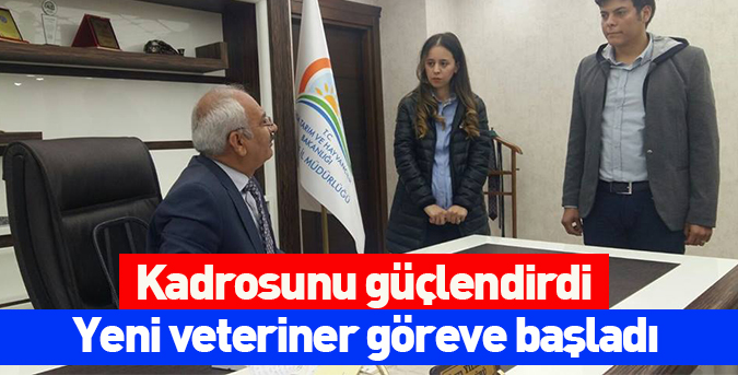 Veteriner ve mühendisler göreve başladı