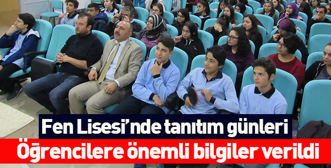 Fen Lisesi’nde tanıtım günleri