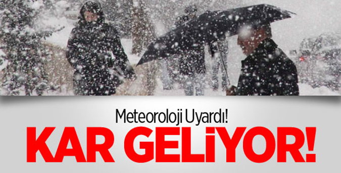 Meteoroloji’den kar yağışı uyarısı