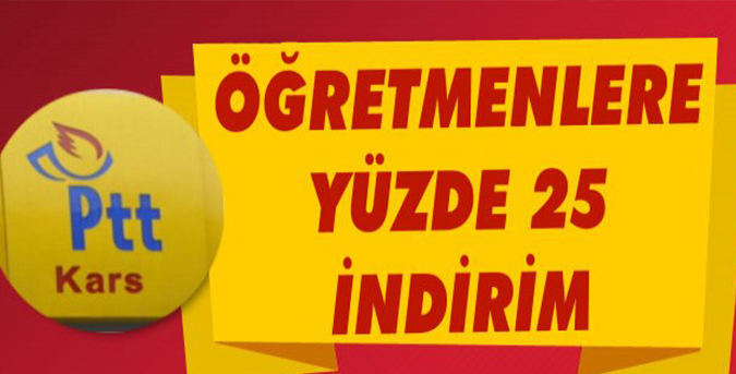 PTT’den öğretmen indirimi