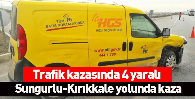 Trafik kazasında 4 yaralı