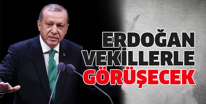 Erdoğan, vekillerle görüşecek