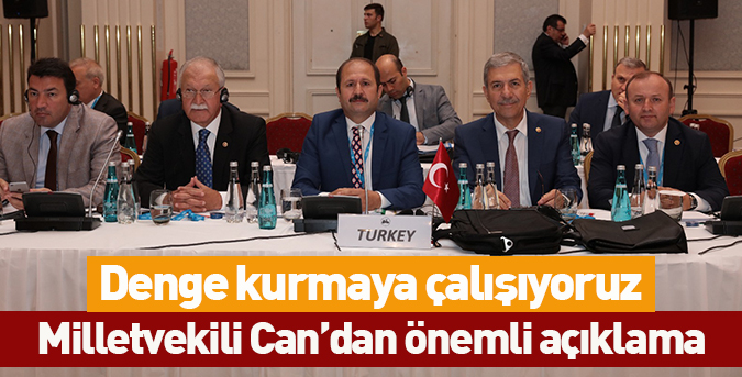 Denge kurmaya çalışıyoruz