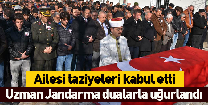 Uzman Jandarma uğurlandı