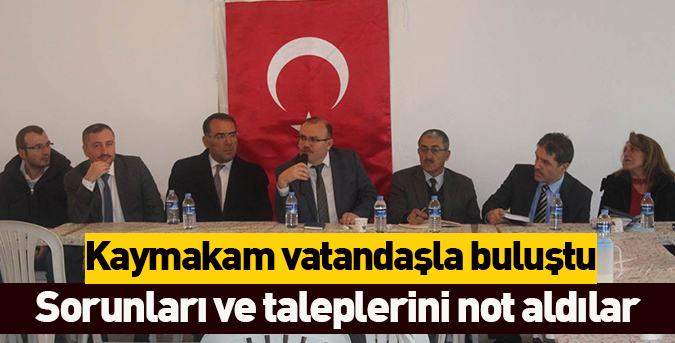 Vatandaşla buluştular